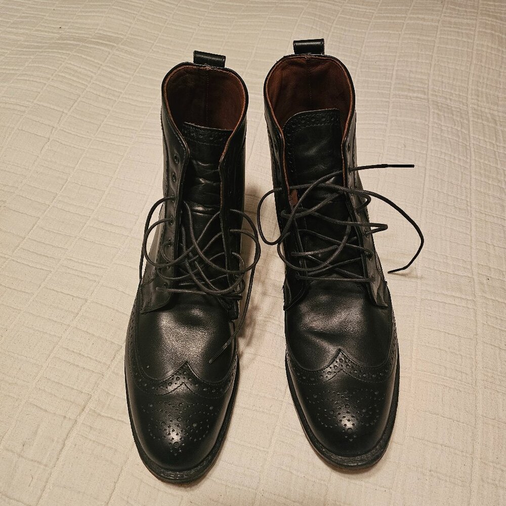 Allen Edmonds Black Dalton Leather Dress Boot
